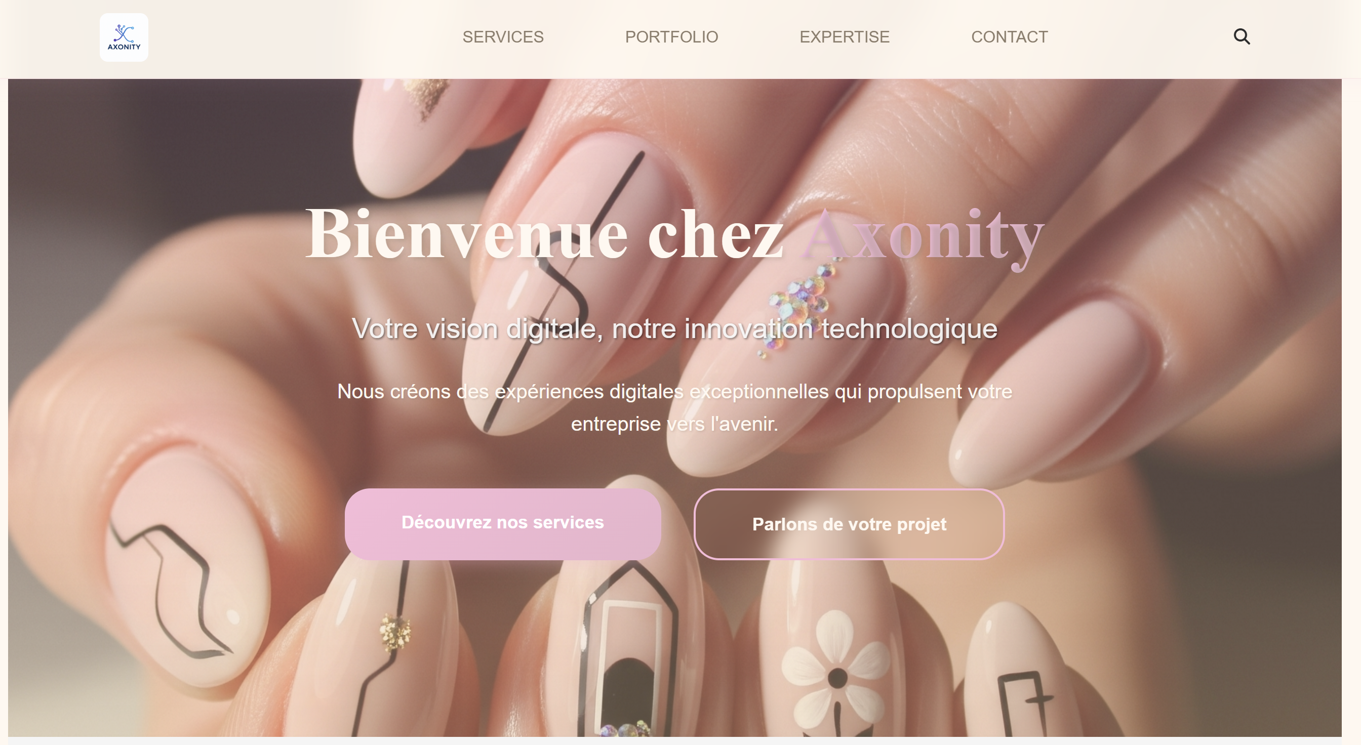 Site web sur un iMac